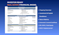 underwrite real estate deals and build excel financial model