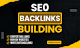 create high quality SEO  backlinks