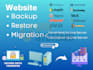 securely backup and migrate your website