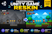 reskin, redesign, and customize your unity game