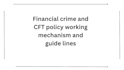 provide training materials for aml cft cams