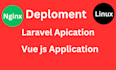 deploy your  laravel, react js or vue app to a linux server