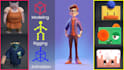 character modeling, rigging and animations