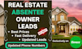 provide absentee owner real estate leads with skip tracing