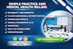 do mental health billing, simple practice billing and credentialing