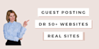do a guest post on DR 50 sites