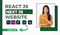 build a modern website using react js and next js as a next js developer