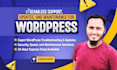 do wordpress troubleshoot, support, updates and maintenance fast