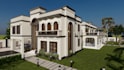 design house exterior model, 3d rendering, walkthrough