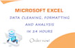 clean, organize and analysis raw data