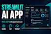 build and deploy a streamlit or gradio ai web app