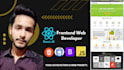 be your front end web developer using HTML, CSS, bootstrap, javascript, react