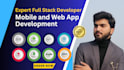 be your full stack developer for mobile app, web app, react js, react native