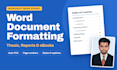 format, edit, design, create microsoft word document