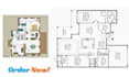 your architect draftsman for house plans, 2d floor plan in autocad