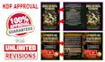 convert kindle or ebook covers to KDP paperback cover