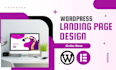 design elementor wordpress landing page
