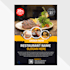 make professional restaurant manu for event