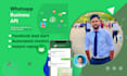 setup facebook lead alert via whatsapp API and setup chatbot