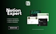 create notion templates and workspace as notion expert for productivity