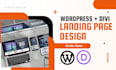 design divi wordpress landing page