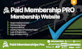 install and setup paid membership pro and create  membership website