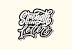 create logo in hand lettering and handdrawn style