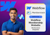 build a membership or subscription website with webflow and memberstack