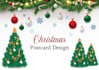 design christmas card, postcard, flyer