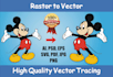 do vector tracing or convert to vector quickly