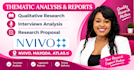 do thematic, qualitative data analysis, maxqda, nvivo interview coding, proposal
