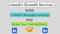 manually send message and connection to people on linkedin