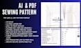 do PDF sewing pattern, layered, dxf, rul, ai, alterations