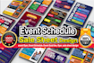 design event schedule flyer, one sheet, dl flyer in 6hrs