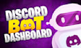 create professional custom discord bot dashboard in nodejs