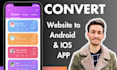 convert website to android ios webview flutter developer