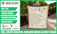 create beautiful heirloom woven blanket design