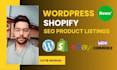 add product listing on ebay, shopify and woocommerce