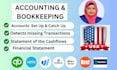 do setup, cleanup USA bookkeeping using quickbooks, freshbooks, zohobooks, xero