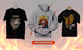 create horror skull devil vampair tshirt design