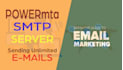 setup powermta smtp server to send unlimited emails