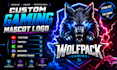 create gaming, mascot, roblox , twitch logo for your brand