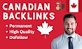 do canada seo backlinks high quality dofollow permanent