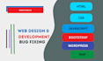 design and develop modern website with latest technologies html css js and php
