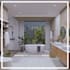 do a 3d bathroom interior design