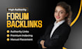 do niche forum backlinks posting, blog comments, profiles, nofollow SEO service