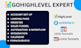 design gohighlevel website ghl gohighlevel funnel expert