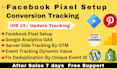 setup conversion api, fb pixel ga4 server side tracking by GTM