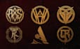 design deathmetal, metalcore icon symbol and emblem for band