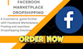 do facebook marketplace dropshipping and marketplace ads